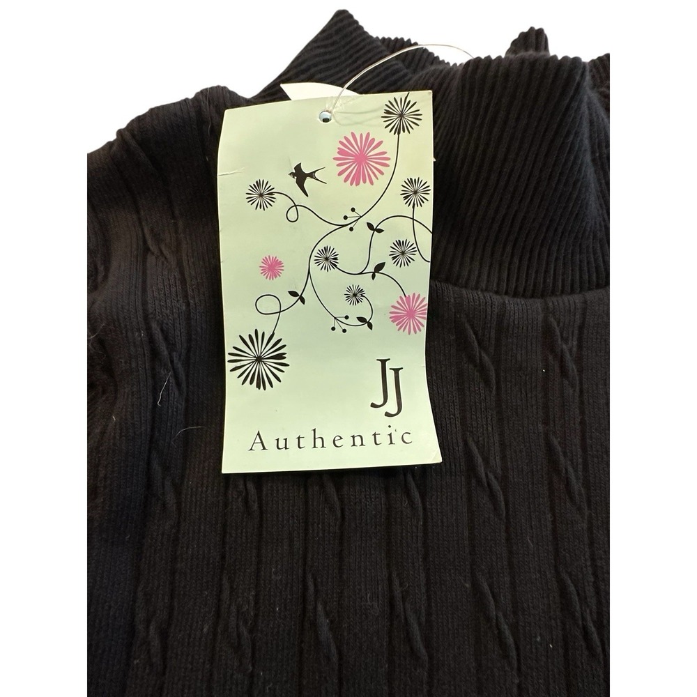 JJ AUTHENTIC Dress Women's Black XS Pencil Style Stretch S/Sleeve New With Tag‎ - Picture 3 of 8